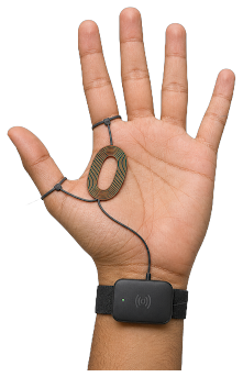 Palm side of the SalamLink wearable