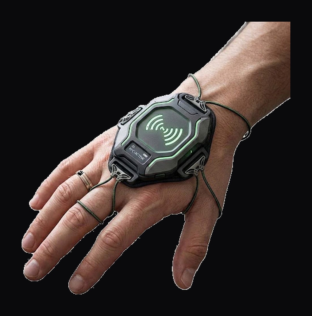 SalamLink wearable on back of palm